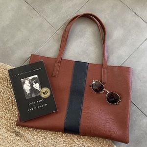 vince camuto vegan leather tote